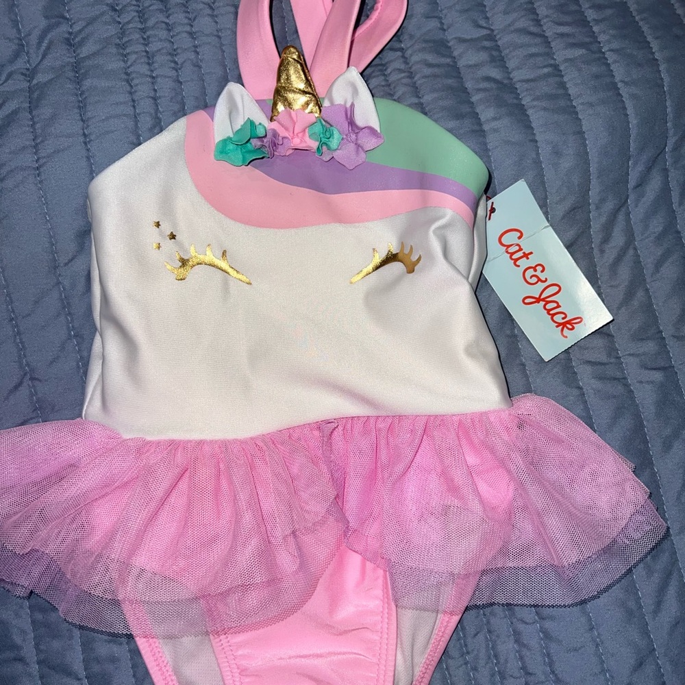 12month unicorn bathing suit